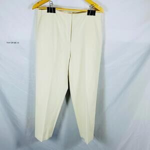 Theory Women's Beige Slim High Rise Crop Dress Pants Size 12